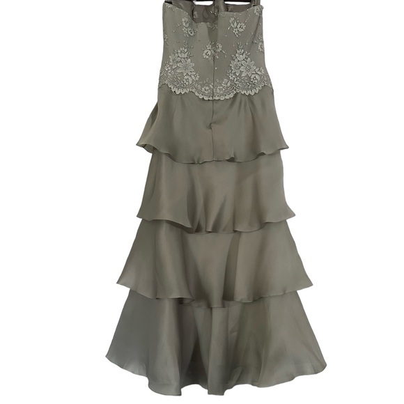 Rickie Freeman Teri Jon 100%Silk Dress Size 2 - Picture 4 of 12